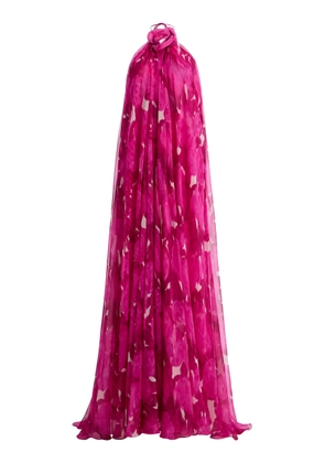 Valentino Garavani Chiffon Valentino Rose Moire Gown - Moda Operandi