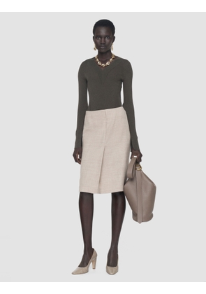 Harti Linen Blend Knit Top - M