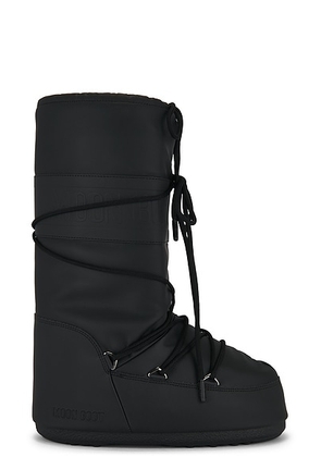 MOON BOOT Icon Rubber Boot in Black - Black. Size 42-44 (also in ).