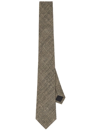 Our Legacy Tie in Deep Husk Soft Grain Weave - Brown. Size all.