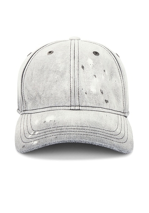 Our Legacy Ball Cap in Octo Wash - Light Grey. Size all.