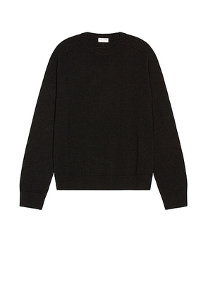 Saint Laurent Crew Neck Sweater in Black - Black. Size M (also in L, S).