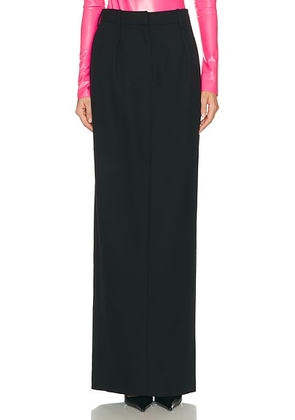 Mugler Long Skirt in Black - Black. Size 34 (also in 36, 38, 40, 42).