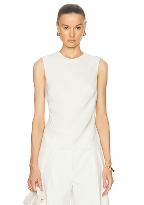 St. Agni Rouleau Tie Top in Porcelain - White. Size S (also in ).