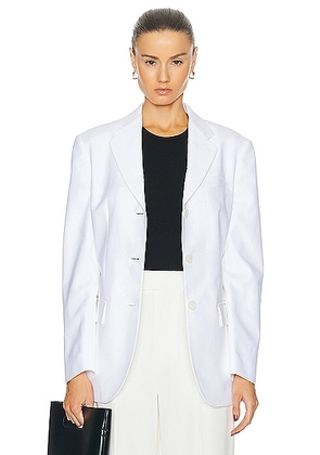 Proenza Schouler Sandis Blazer in White - White. Size 2 (also in ).