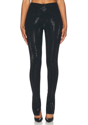 Retrofete Cocoa Embellished Knit Pant in Black - Black. Size L (also in ).