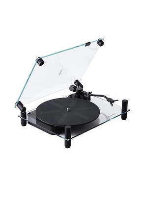 Transparent Turntable in Black - Black. Size all.