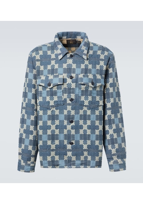 RRL Checked cotton overshirt