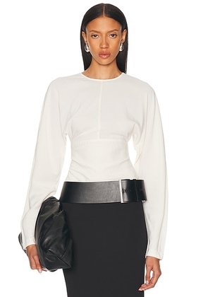 St. Agni Dolman Sleeve Bodysuit in Off White - White. Size XS (also in ).