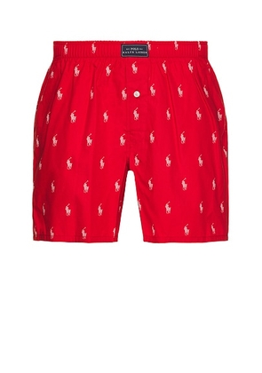 Polo Ralph Lauren Woven Boxer in RL2000 Red & Elite Blue AOPP - Multi. Size L (also in M, XL/1X).