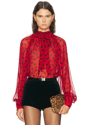 Ronny Kobo Zenia Top in Black Red - Red,Black. Size S (also in XS).