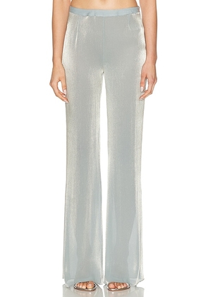 PRISCAVera Straight Leg Pant in Moonstone - Metallic Silver. Size S (also in ).