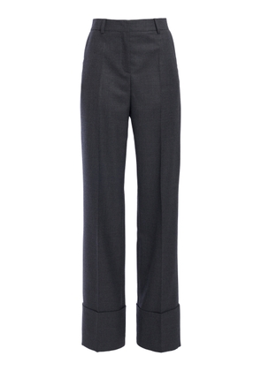 Valentino Garavani Cuffed Virgin-Wool Straight-Leg Pants - Moda Operandi