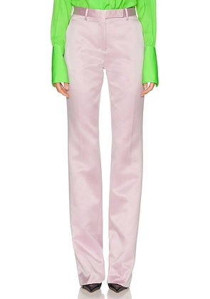 TOM FORD Duchesse Tailored Straight Pant in Orchid Pink - Pink. Size 36 (also in 34).