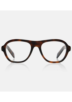 Prada Logo aviator glasses