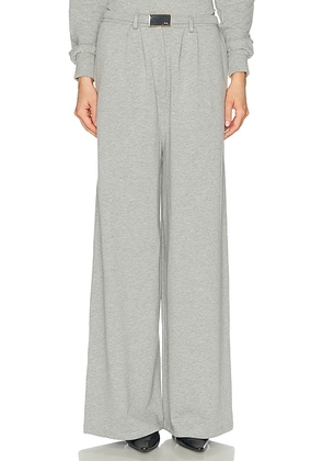 Rowen Rose Wide Leg Pant in Grey - Grey. Size L (also in M, S, XS).
