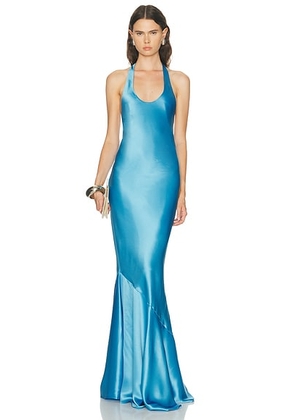 Retrofete Alison Dress in Aqua - Blue. Size L (also in M, S, XS).