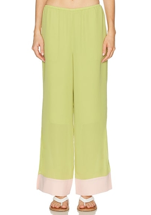 Solid & Striped The Antonia Pant in Guava - Green. Size L (also in M, S, XS).
