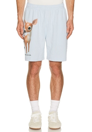 Pleasures Pet Shorts in Blue - Baby Blue. Size L (also in M, S, XL/1X).