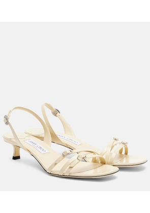 Jimmy Choo Kaira patent leather slingback sandals