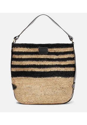Isabel Marant Bayia striped raffia shoulder bag