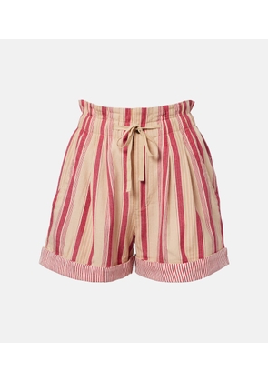 Marant Etoile Nirma striped cotton shorts