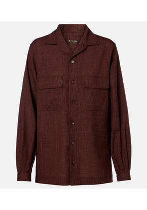 Loro Piana Ida wool, silk, and linen shirt