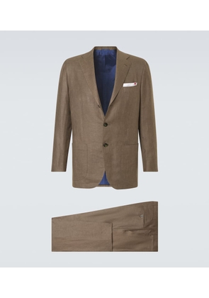Kiton Linen, wool, and silk suit