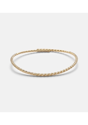 David Yurman Sculpted Cable Flex 18kt gold (750/1000) choker with diamonds