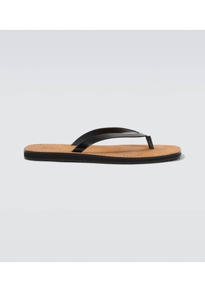 The Row City leather thong sandals