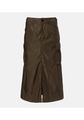 Sacai Pleated midi skirt