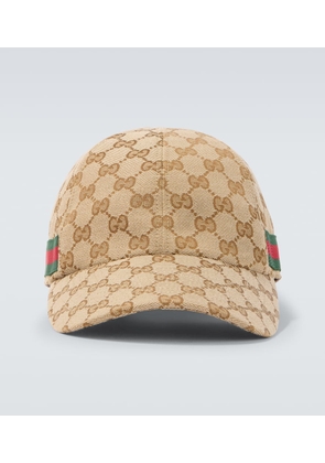 Gucci GG Canvas Web Stripe baseball cap