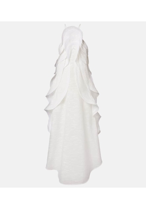 Maticevski Delice Wave ruffled maxi dress