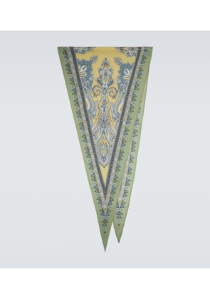 Etro Printed silk scarf