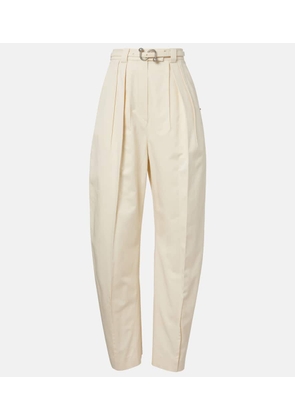 Sportmax Idoneo cotton gabardine wide-leg pants