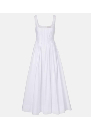 Sportmax Giro cotton canvas midi dress