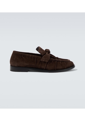 Bottega Veneta Astaire Knot suede loafers