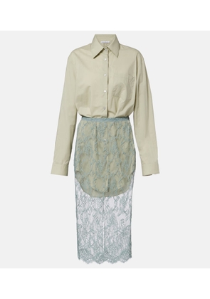 Acne Studios Lace-trimmed shirt dress