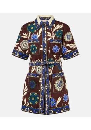 Alemais Jasper printed cotton shirt dress