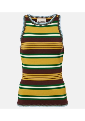 Alemais Clover knitted striped tank top