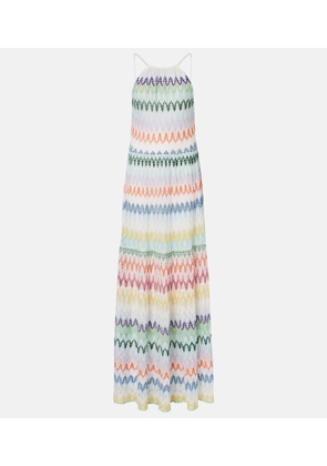 Missoni Halterneck lame maxi dress