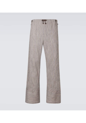 Kiko Kostadinov Kyan cotton and linen-blend straight pants
