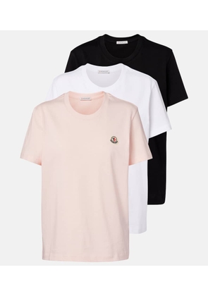 Moncler Set of 3 cotton jersey T-shirts