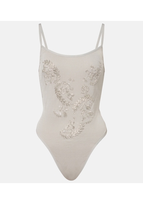 Jacques Wei Beaded bodysuit
