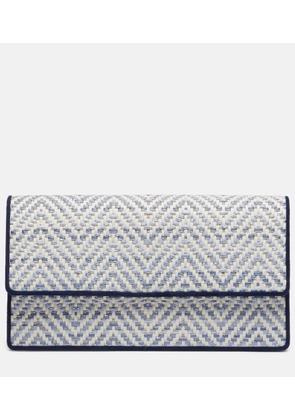 Manolo Blahnik Capripla raffia clutch