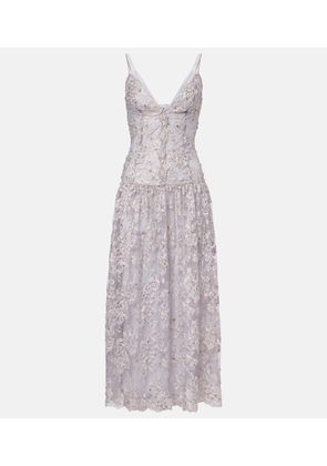 Jacques Wei Embellished lace cocktail dress