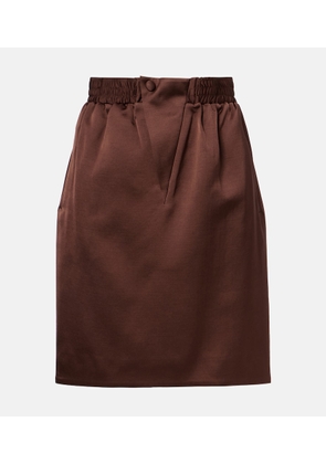 Jacques Wei Satin pencil skirt