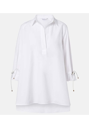 Max Mara Adorni oversized cotton poplin shirt