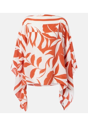 Max Mara Tambuto printed silk blouse
