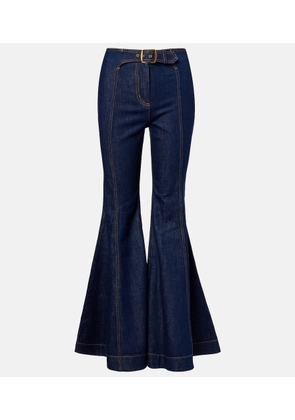 Zimmermann Luna belted flared jeans